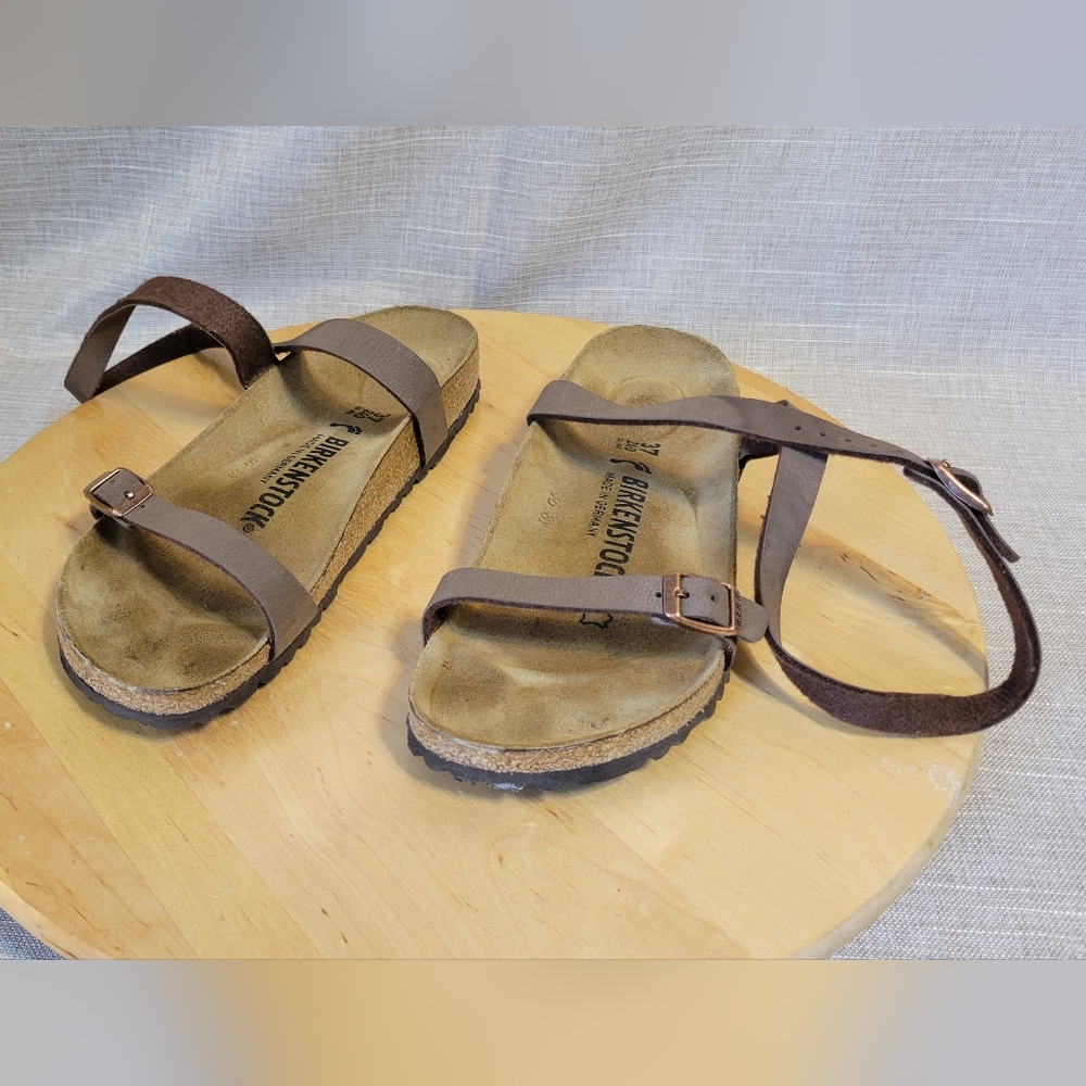 Birkenstock Yara Habana Ankles Sandals Womens Size 6  M4 EU 37 Leather